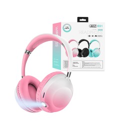 Wireless Hifi Stereo Headphones AKZ-K61 with LED for Android iOS Pink Wireless Hifi Stereo Headphones AKZ-K61 with LED for Android iOS Pink